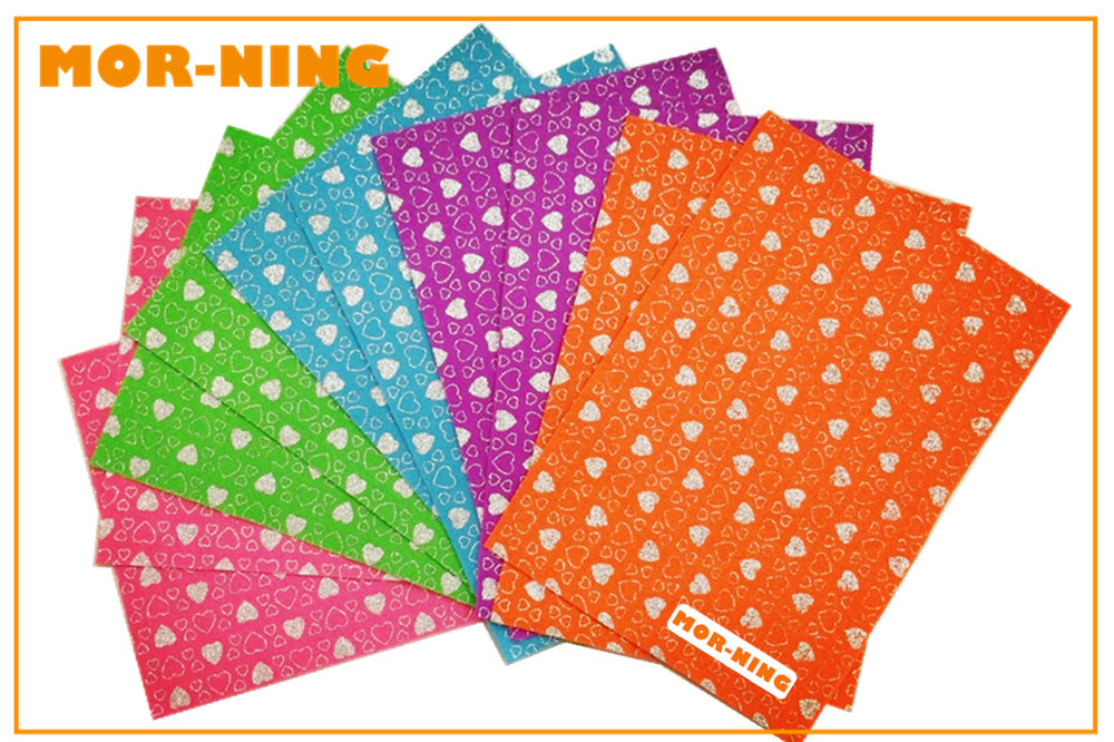 Glitter Printed Felt