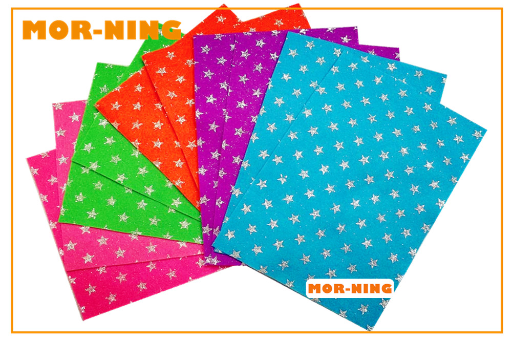 Glitter Printed Felt